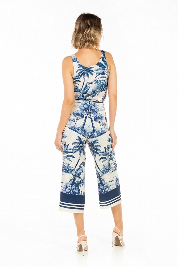 Regata Summer Tucano Paisagem Tons De Azul