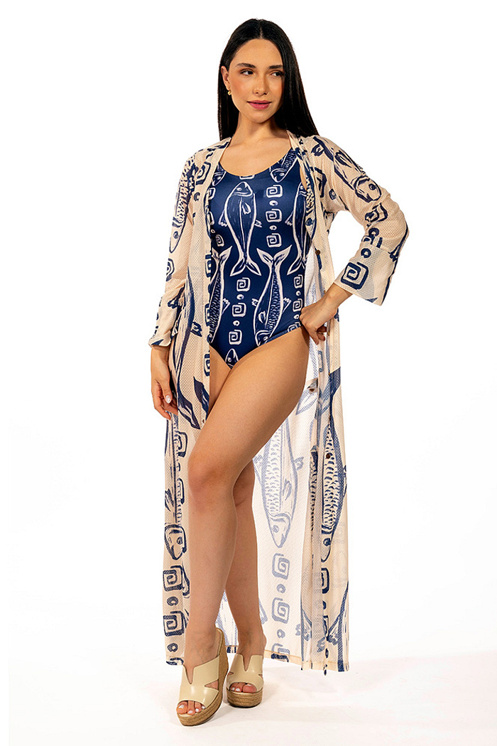 Saída de Praia Trancoso Maxi Peixes Fundo off