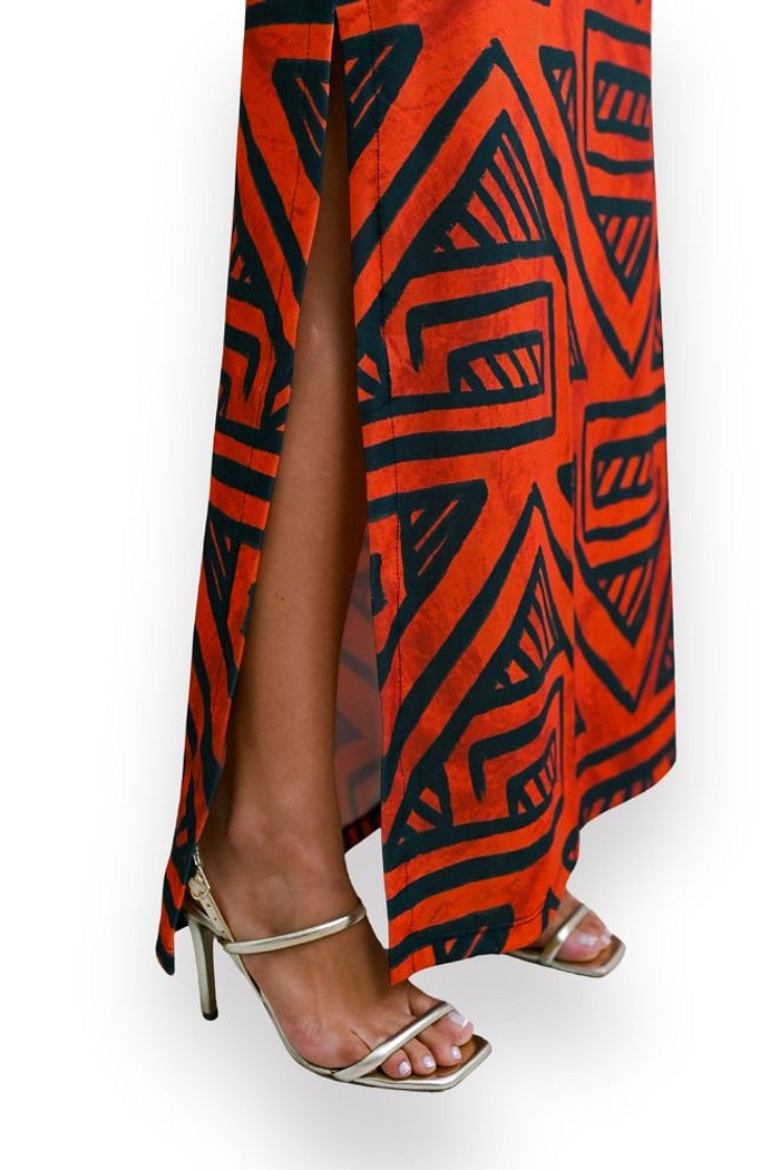 Vestido Longo Jeri Fundo Telha