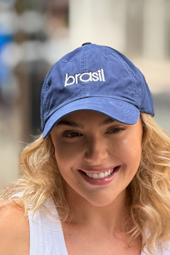Boné Dad Hat Brasil Marinho Energia Natural