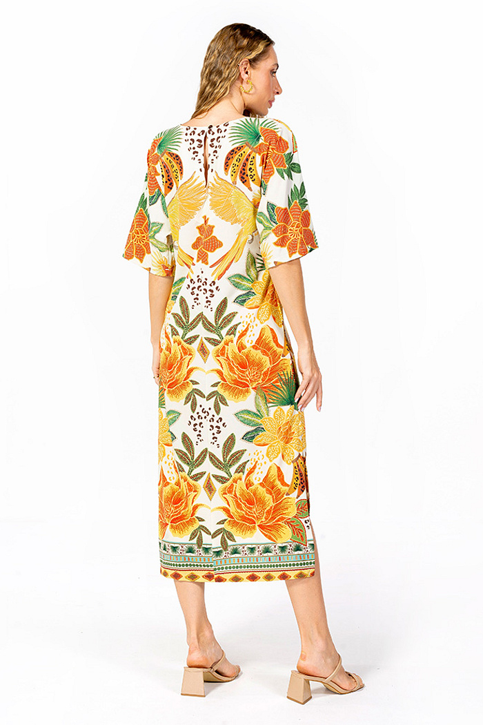 Kaftan Atena Banana Amarela