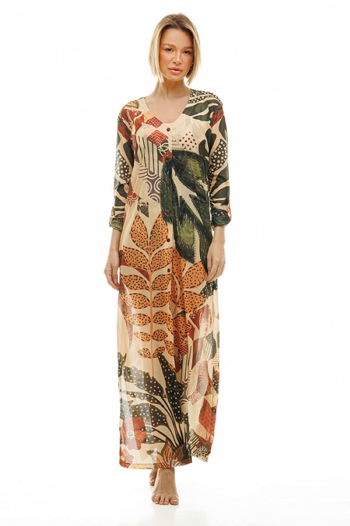 Saída de Praia Longa Cancún Tucano e Folhas Geométricas