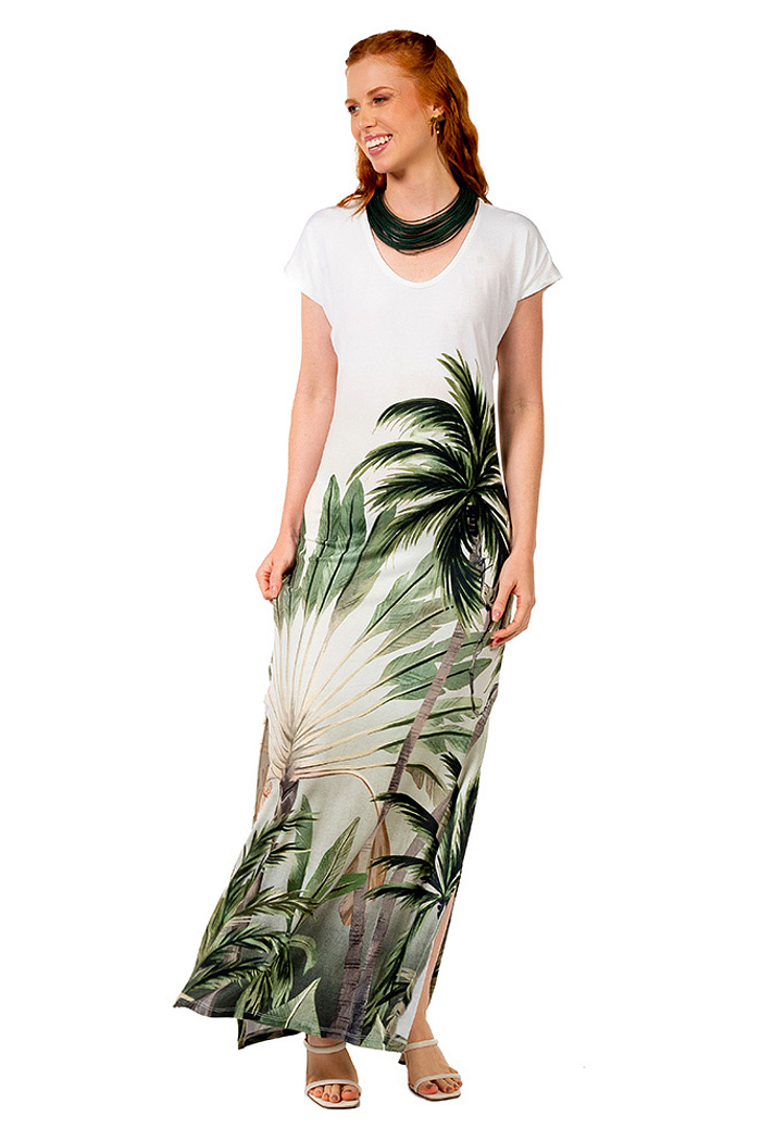 Vestido Longo Jeri Palmeiras
