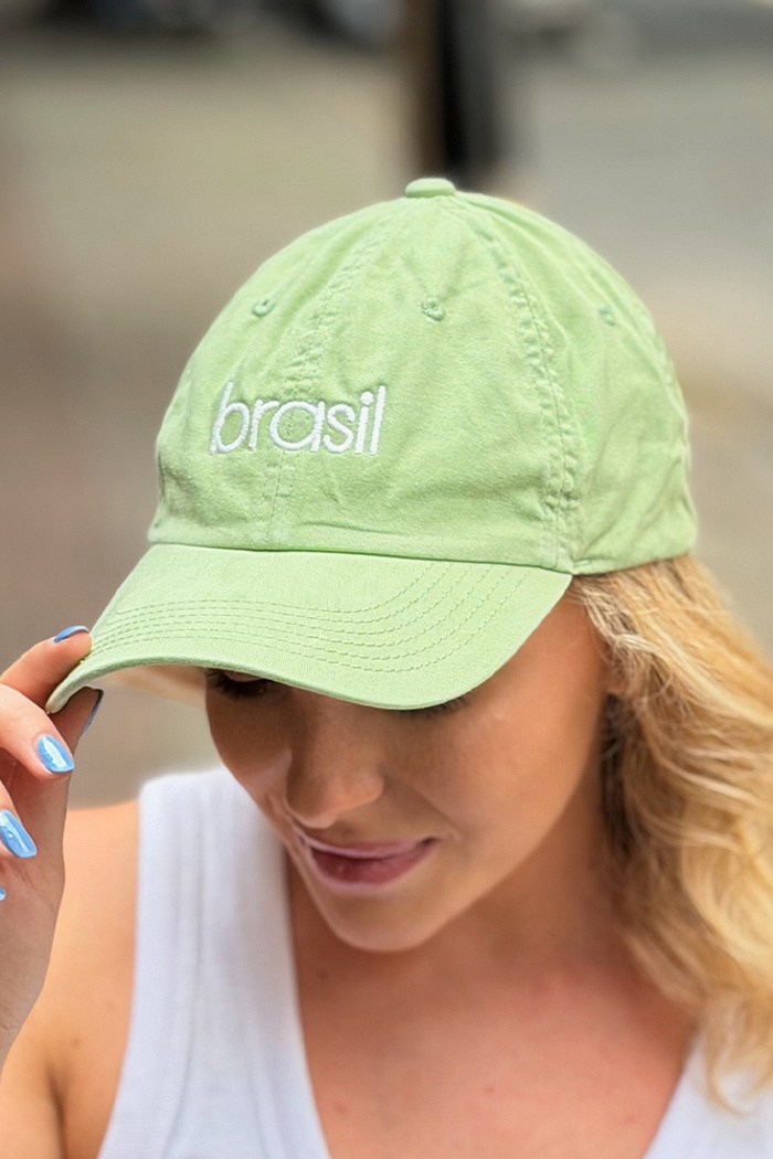 Boné Dad Hat Brasil Verde Claro Energia Natural