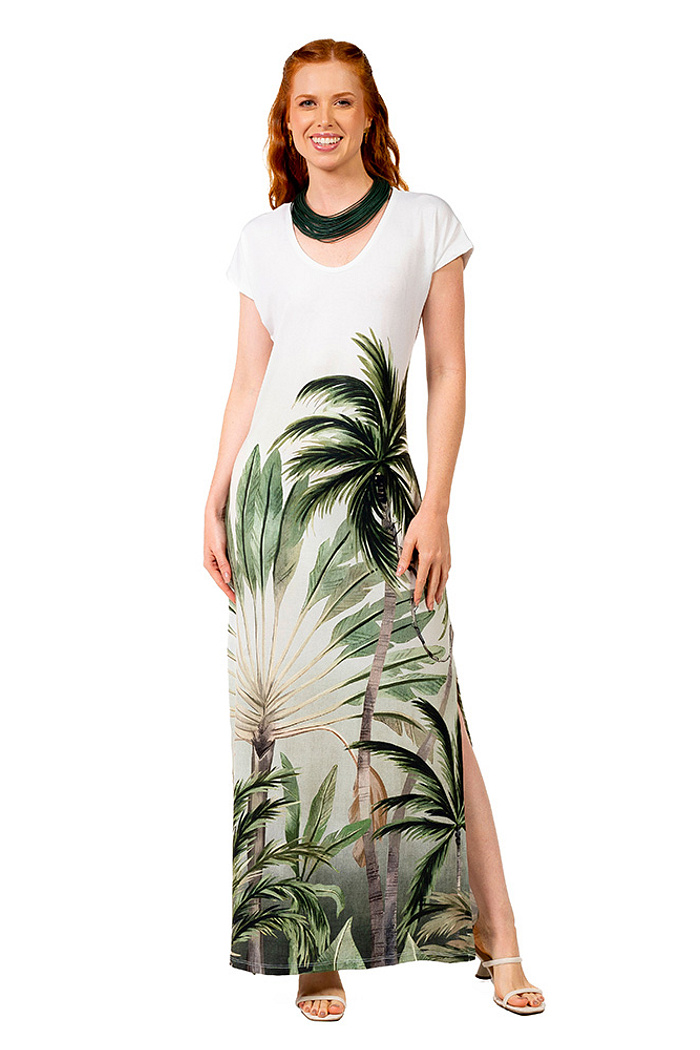 Vestido Longo Jeri Palmeiras