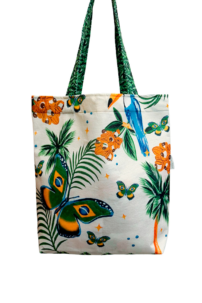 Acessório Bolsa Rosinha Estampado Elementos Br Aquarela