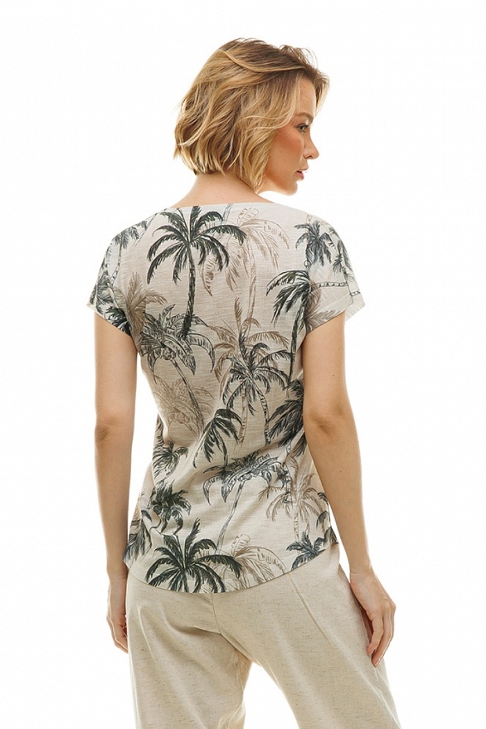 Blusa Jasmim Rapport Coqueiros Off White