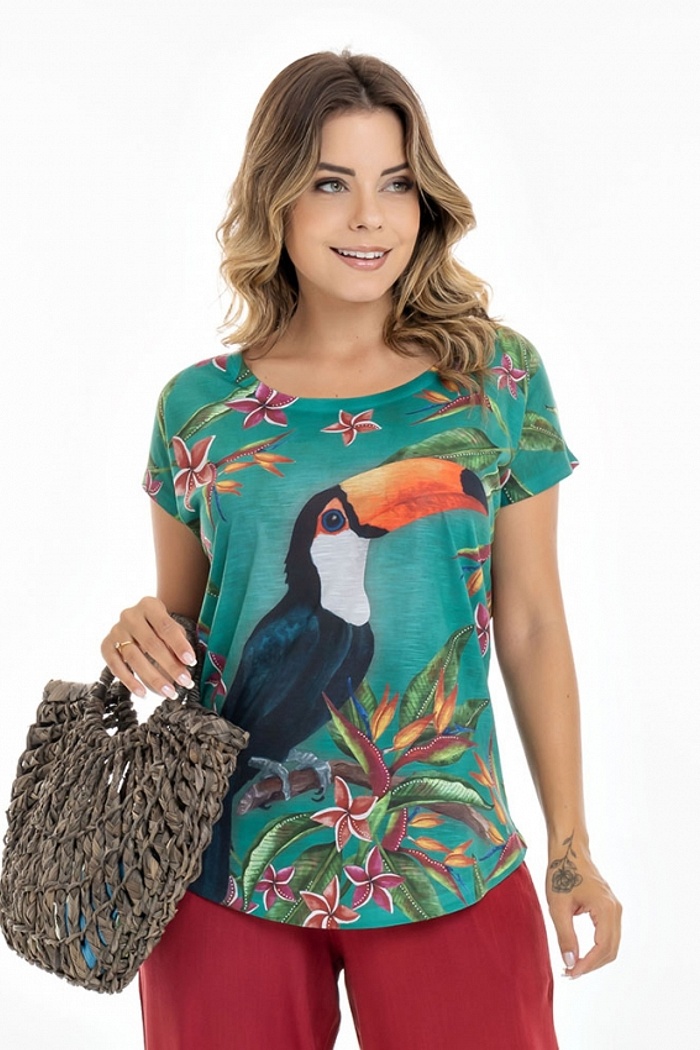 Blusa Jasmim Tucano Flores