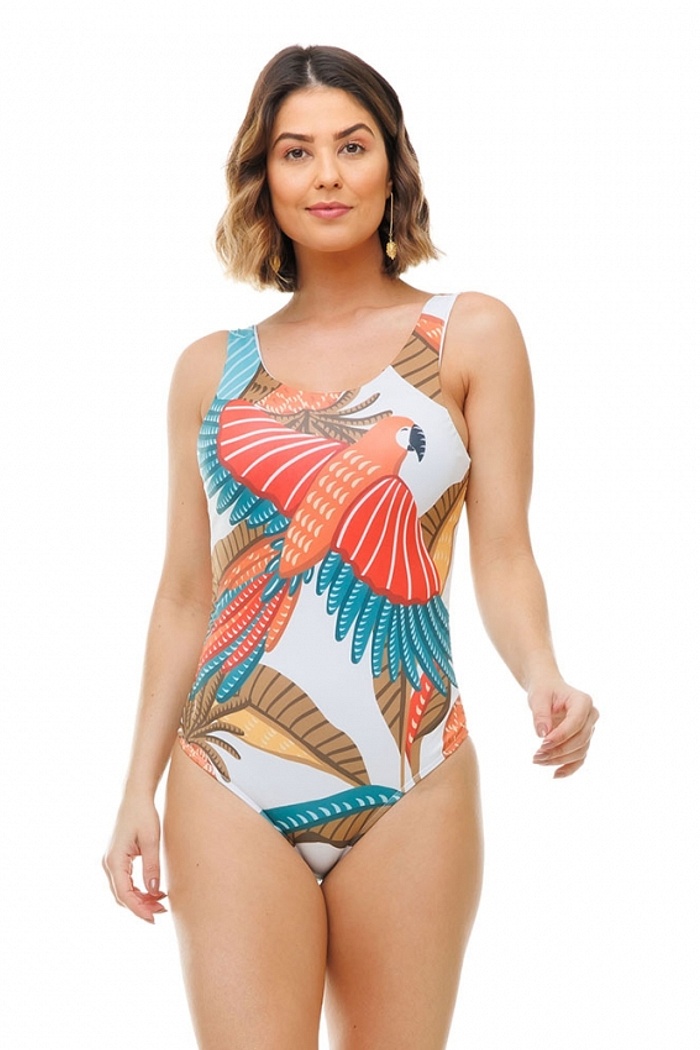 Body Regata Aves e Abacaxi