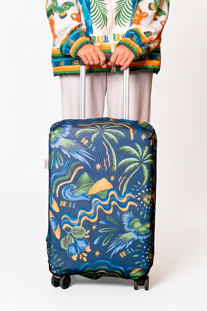 Acessório Capa De Mala Estampado Motivos Tropicais Br