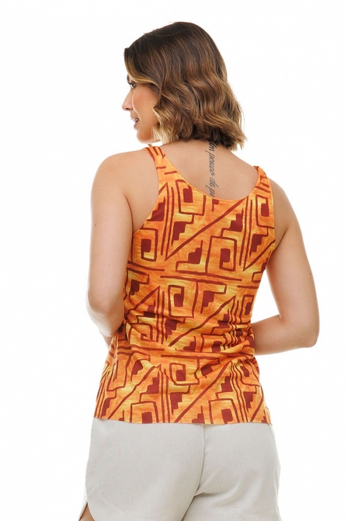 Regata Summer Indígena Laranja