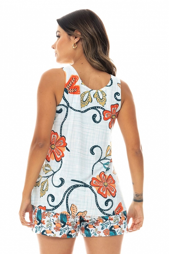 Conjunto Pijama Adulto Feminino Maxi Tucano