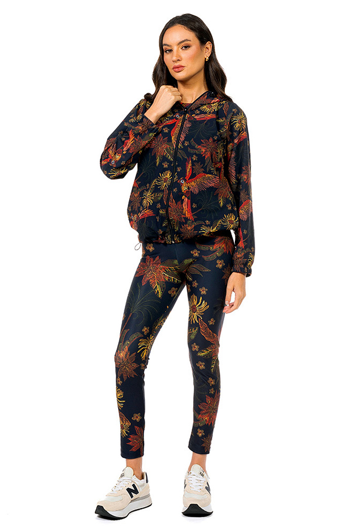 Calça Legging Arara Flor Bordado Off