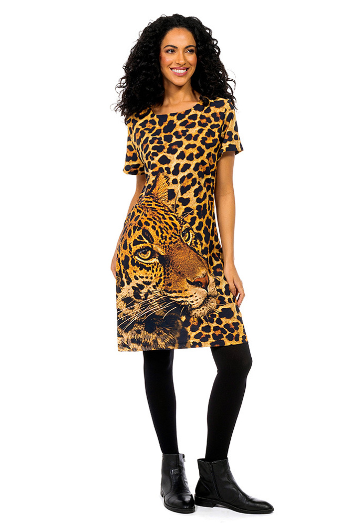 Vestido Atena Maxi Animal Print