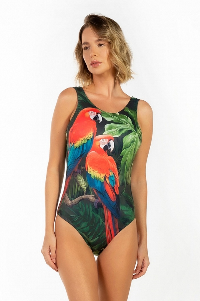 Body Regata Casal Araras Folhagens