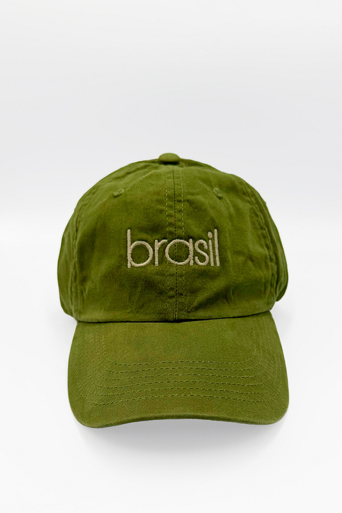 Boné Dad Hat Brasil Verde Musgo Energia Natural