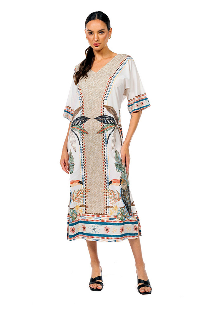 Kaftan Atena Tucaninhos Bordados