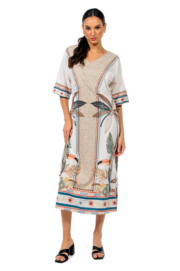 Kaftan Atena Tucaninhos Bordados