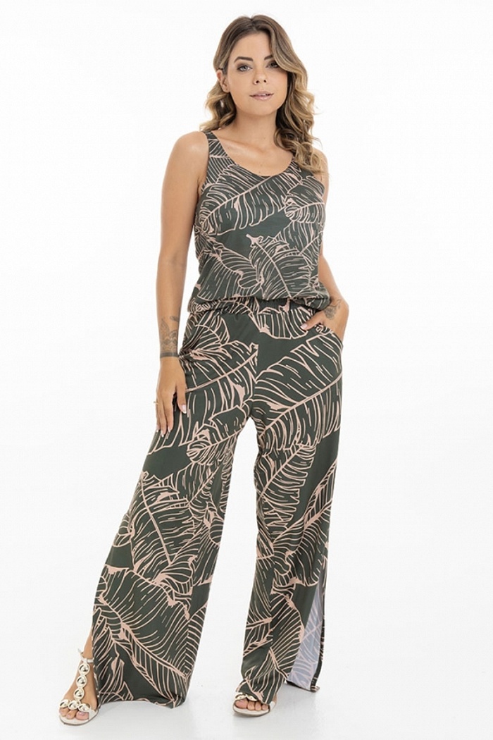 Regata Summer Maxi Folha Linha Verde