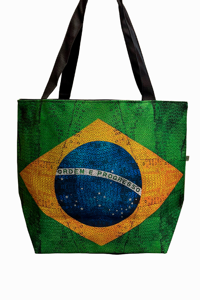Bolsa Nylon Bandeira Lantejoulas