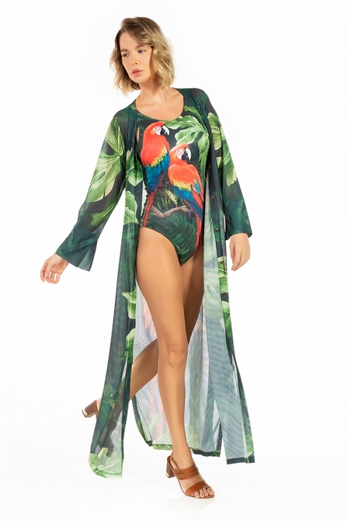 Saída de Praia Trancoso Casal Araras Folhagens