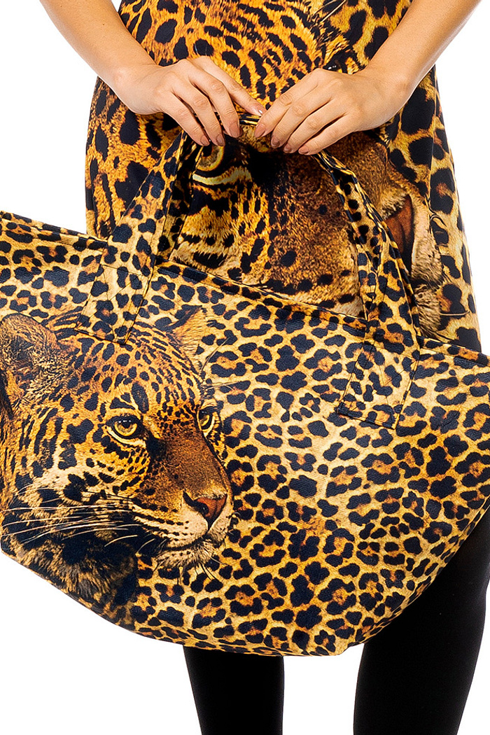 Bolsa Praia Maxi Animal Print