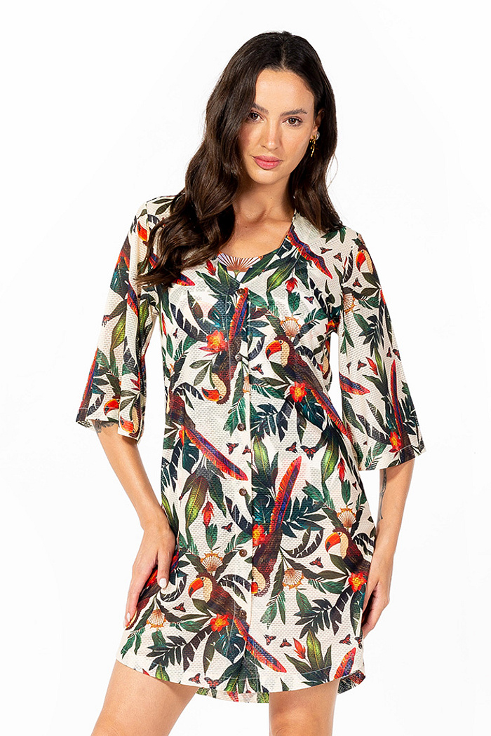 Saída de Praia Chemise Alongada Tucaninhos