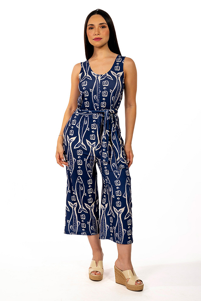 Macacão Bambú Maxi Peixes