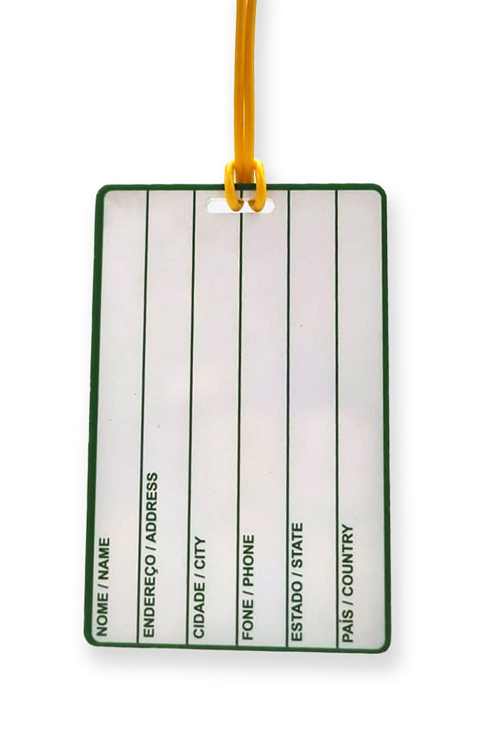 Tag de Mala Acrílico Popular Bichos Brasil