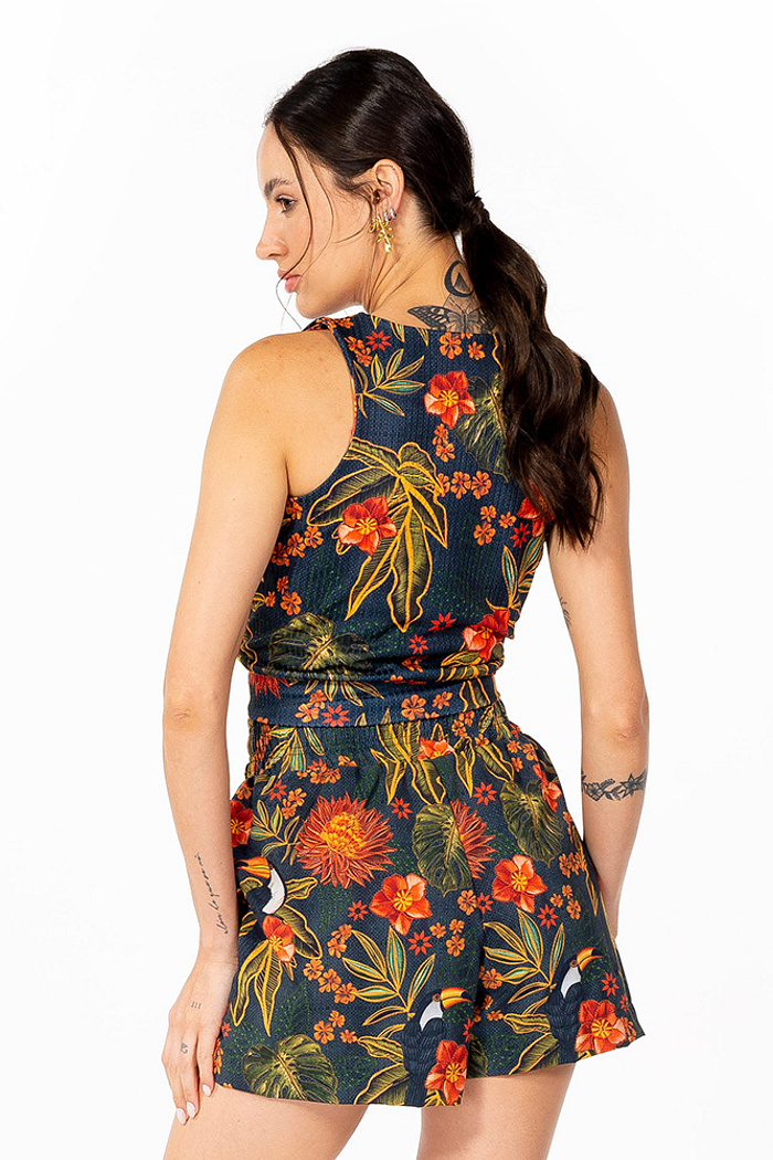 Short Atena Resort Tucano e Folhas