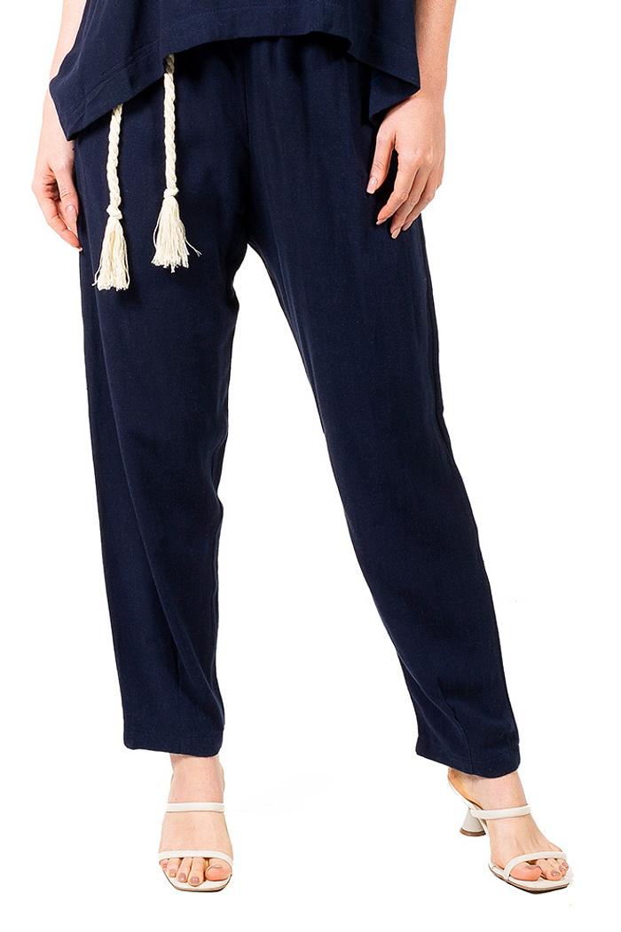 Calça Tropical Linho Azul