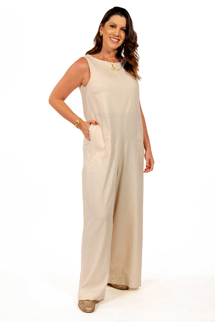 Macacão Linho Essência Natural