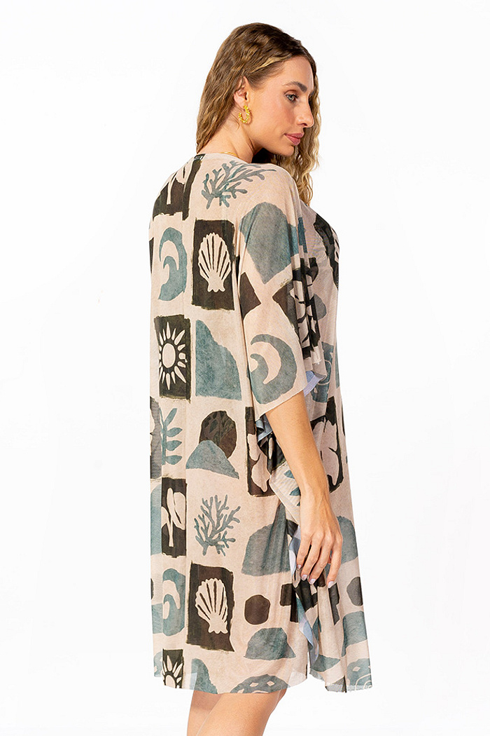 Kaftan Tule Maré Oceano