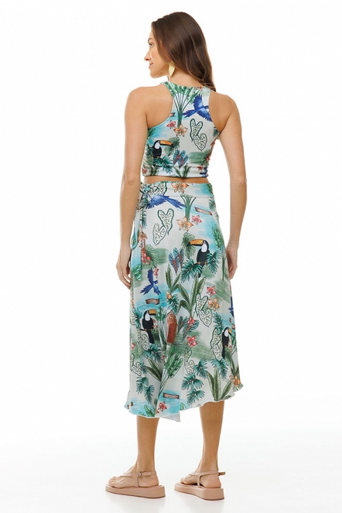 Saia Pareô Clássica Tucano, Arara com Cabanas