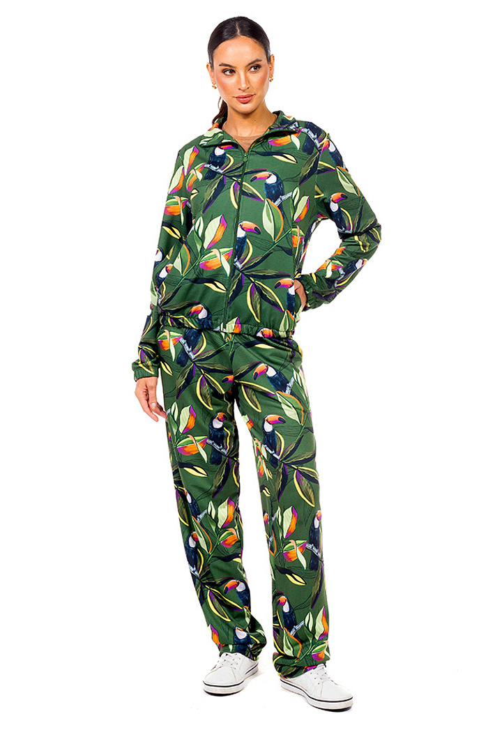 Calça Moletinho Semi Ampla Tucano Folhas