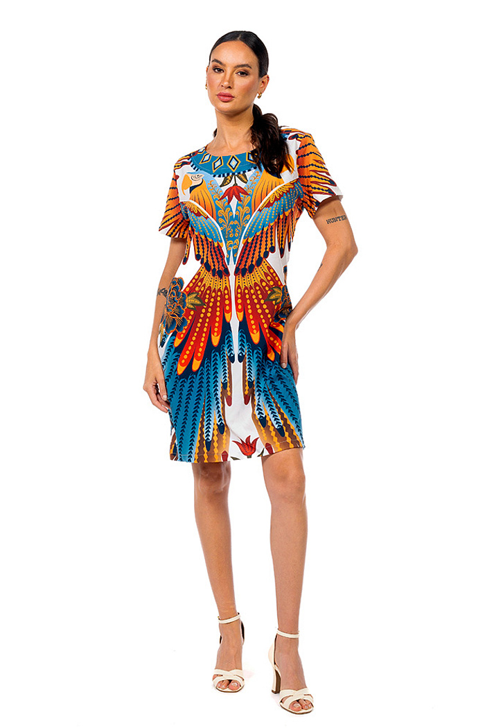 Vestido Atena Araras Paraiso Floral