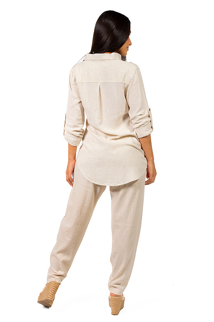 Calça Tropical Linho Off White