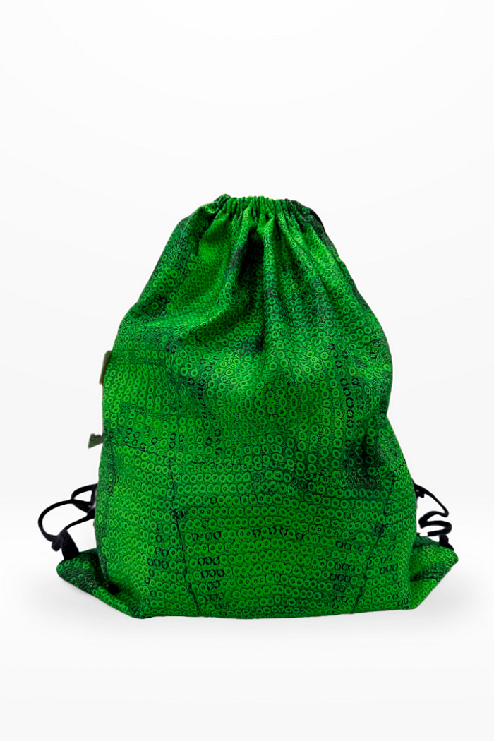 Mochila Saco Bandeira do Brasil Estampada Lantejoulas
