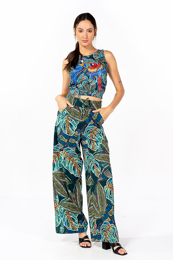 Top Canelado  Araras e Cores