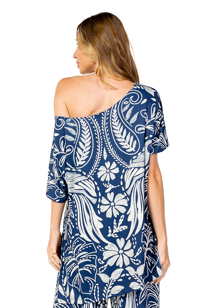 Blusa Conceito Araras Bordado Off