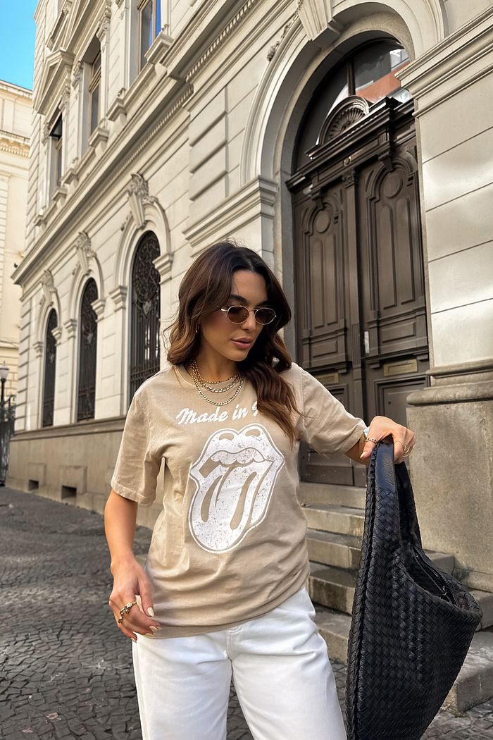 T-SHIRT ESTONADA DOLCE MOUNTH CAMEL