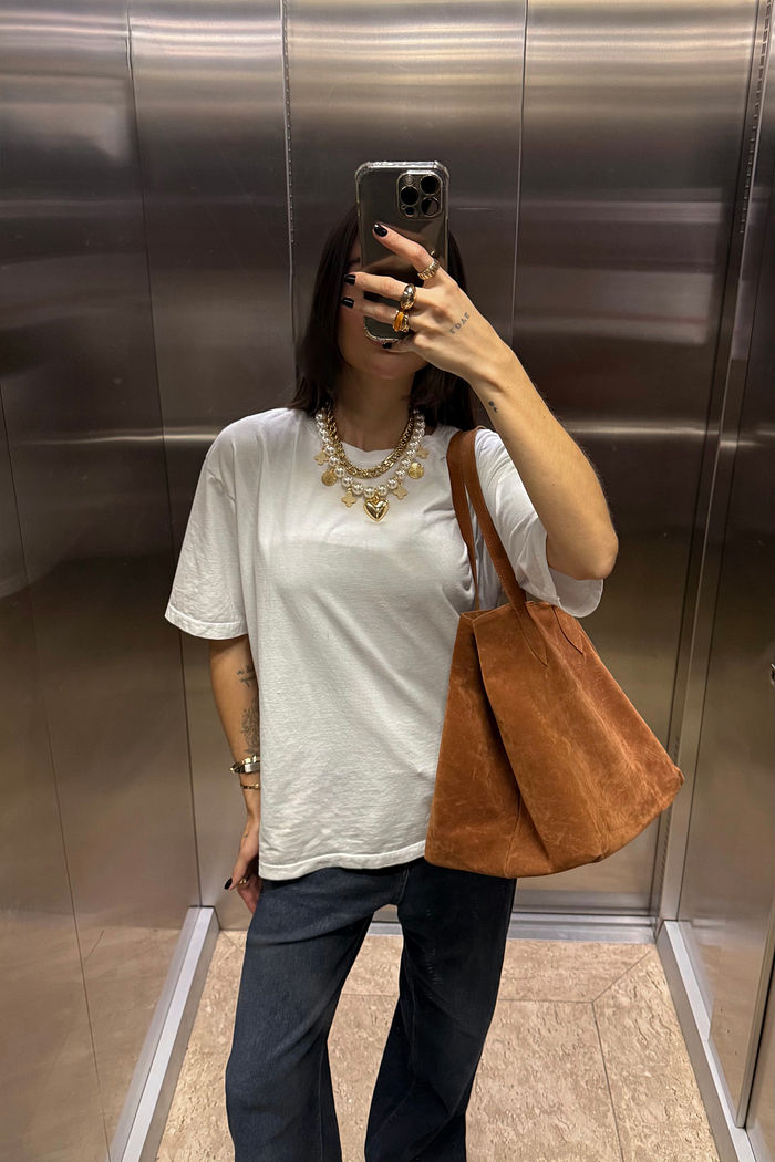 T-SHIRT ESTONADA LISA BRANCA