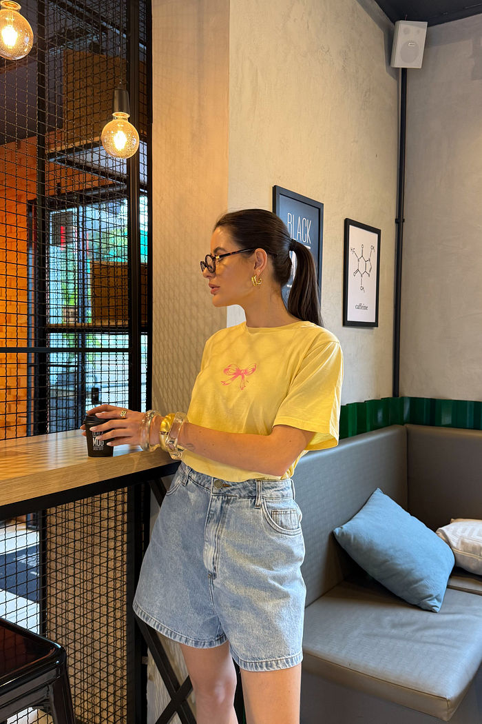 T-SHIRT ESTONADA TO FEEL LOST AMARELO CANDY