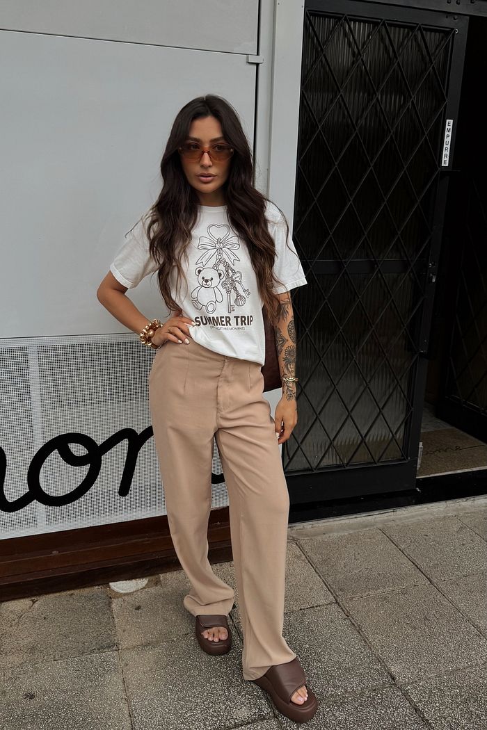 CALÇA ALFAIATARIA ALISSA AREIA