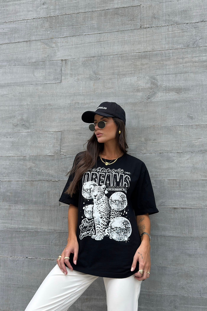 T-SHIRT ESTONADA MIDNIGHT DREAMS PRETA