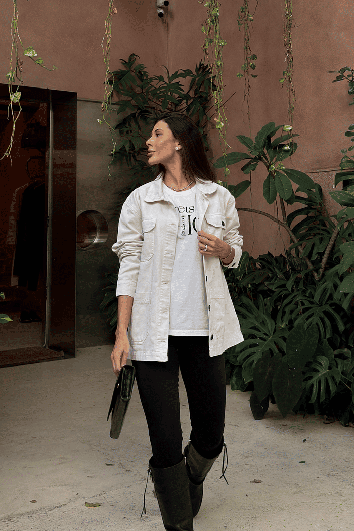 PARKA DE SARJA SAVANNA BEGE