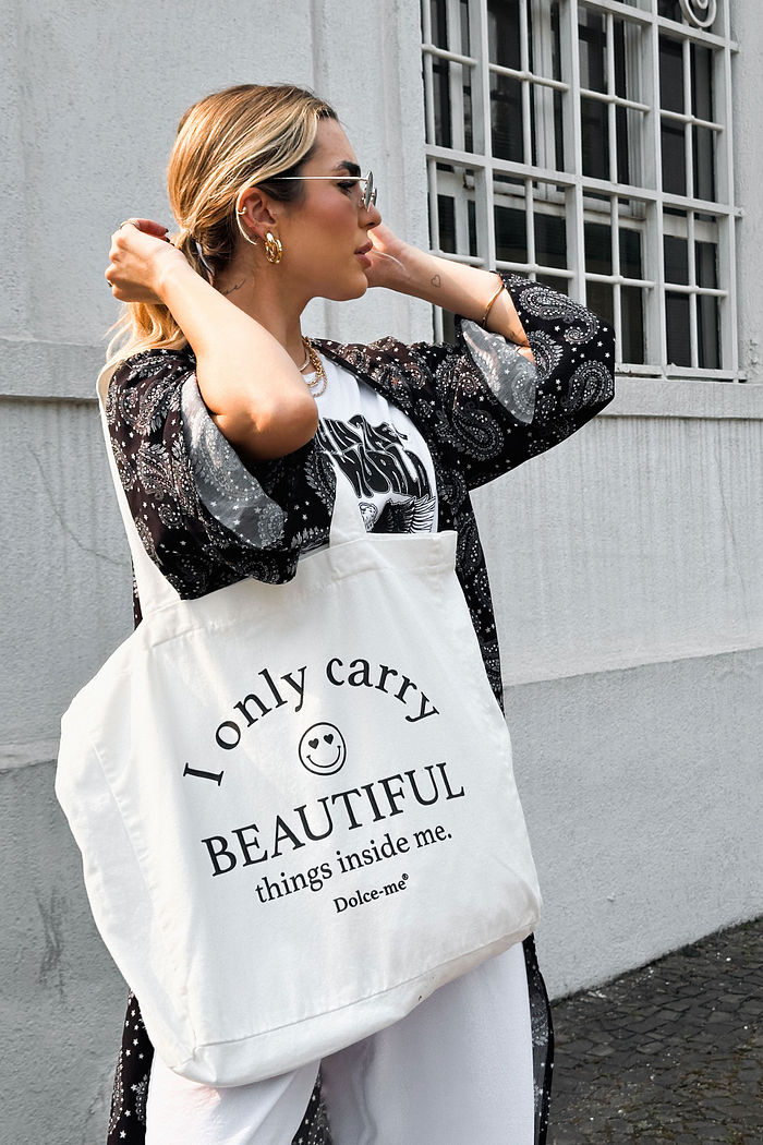 ECOBAG SMILE OFF WHITE