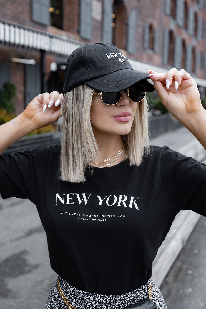 T-SHIRT ESTONADA NYC INSPIRE PRETO
