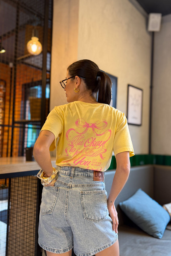 T-SHIRT ESTONADA TO FEEL LOST AMARELO CANDY