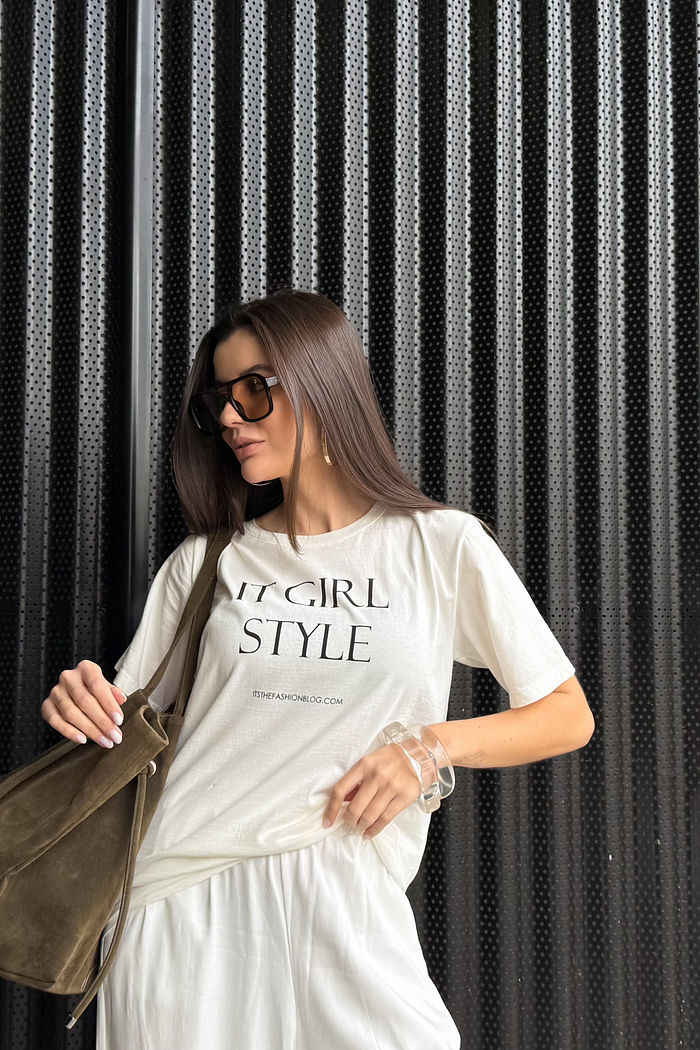 T-SHIRT ESTONADA IT GIRL STYLE OFF WHITE